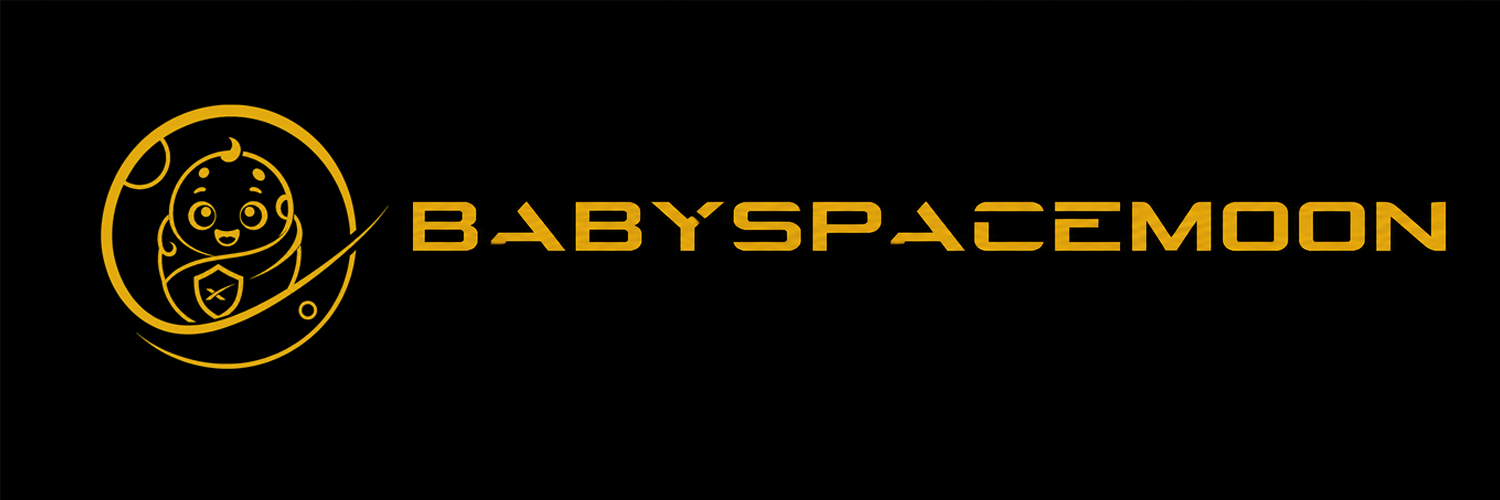 Marte com foguetes SpaceX, aliens e placa $BABYSPACEMOON — Hero principal